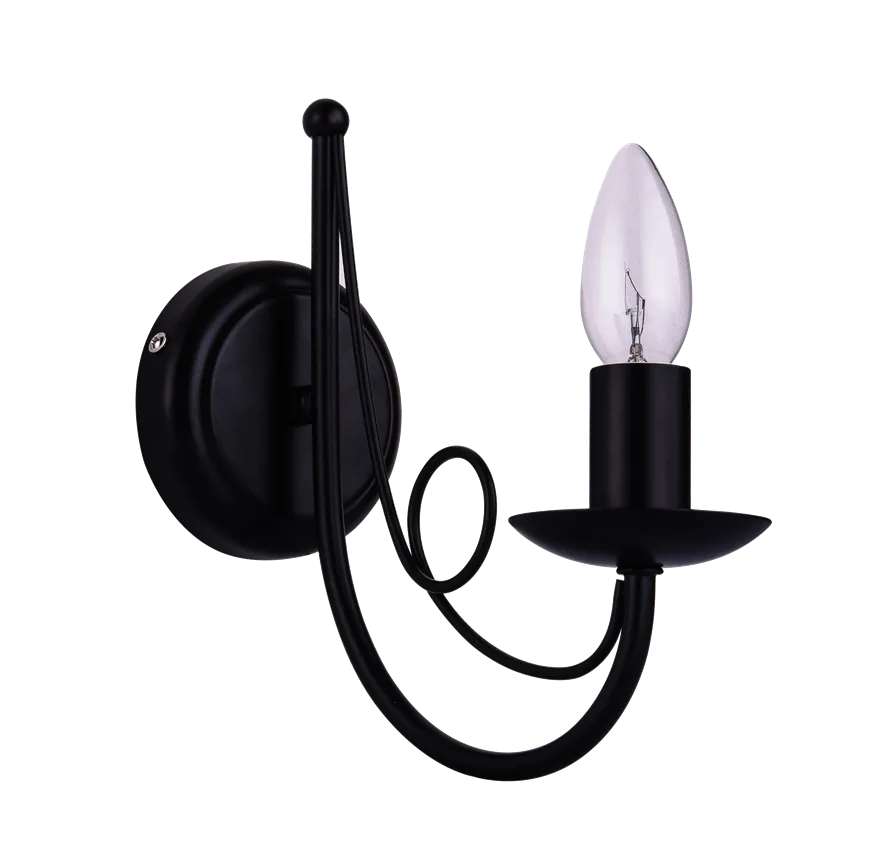 Wandleuchte Perła schwarz E14 LP-020 / 1W Light Prestige