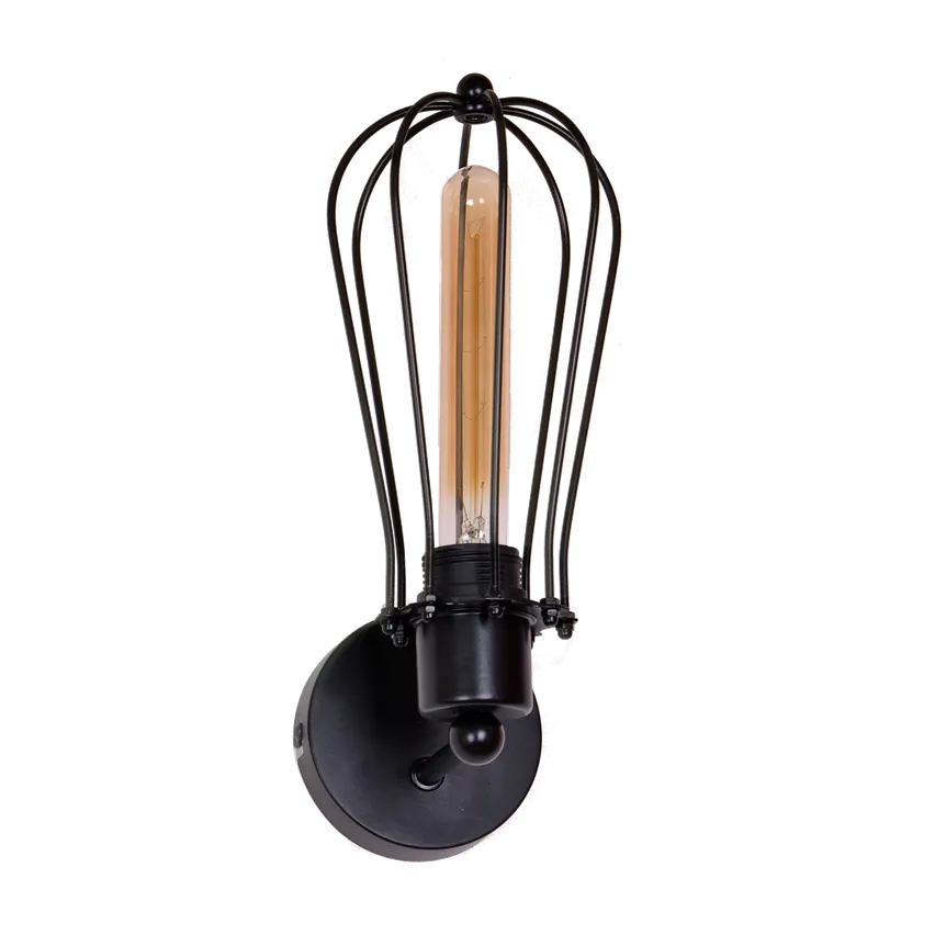 Wandleuchte Pineto schwarz E27 LP-1134 / 1W Light Prestige