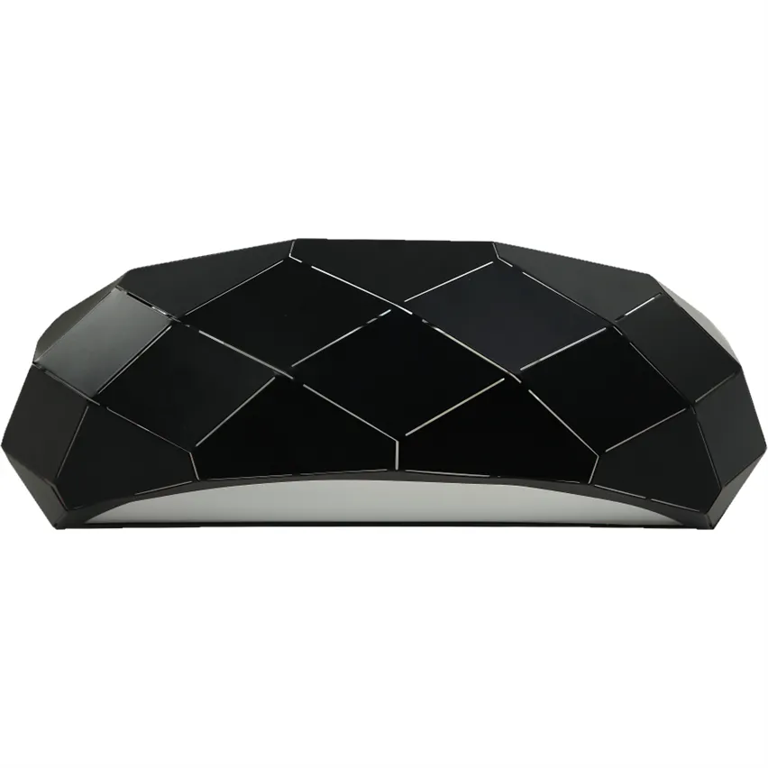 Wandleuchte Reus E27 schwarz halbrund LP-8069 / 1W BK Light Prestige