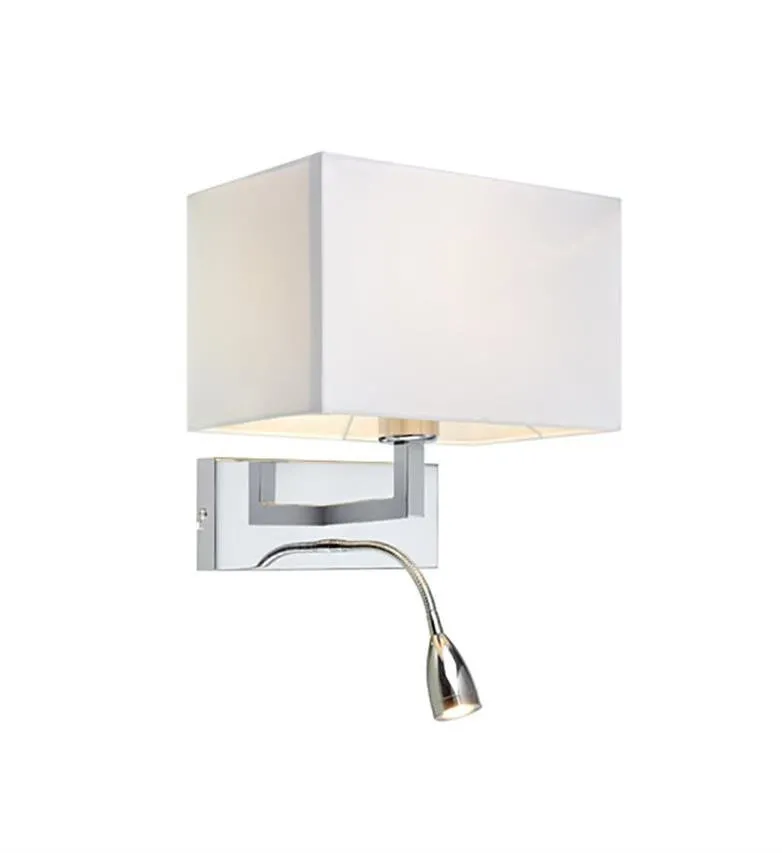 Wandleuchte SAVOY 2L 2XE27+LED Chrom Marksoljd 106307
