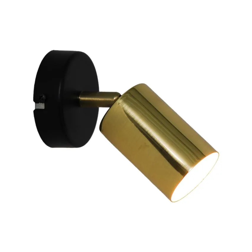 Wandleuchte VILA schwarz, gold GU10 max 50W IP20 Zuma line