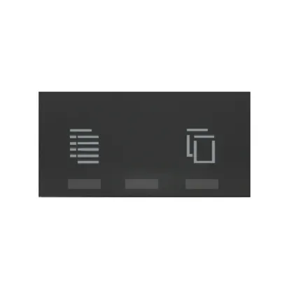 Wippe iO Master Schalter - zentrale Steuerung für Rollläden matt schwarz Simon 100