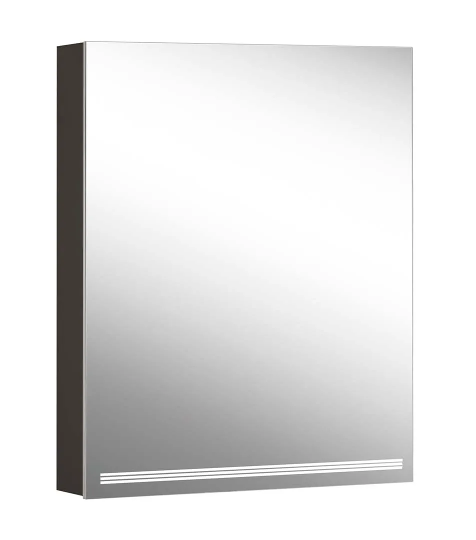 Schneider Spiegelschrank „GRACETW“ in schwarz matt mit Spiegel-Rückwand