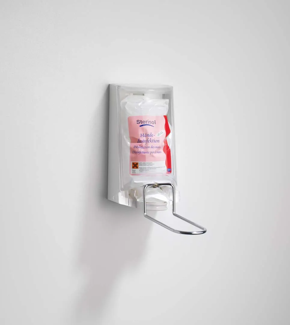 Desinfektionsmittelspender, Sterisol, Hebelarm