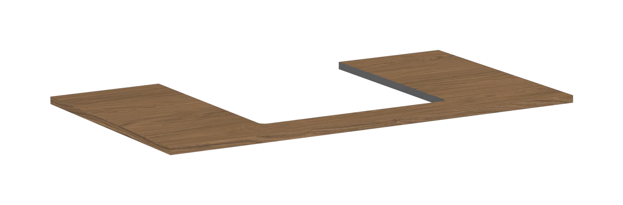 Xilesa E Konsole 980/550 mit Ausschnitt mittig für Ausatzwaschtisch geschliffen, Eiche Kaschmir