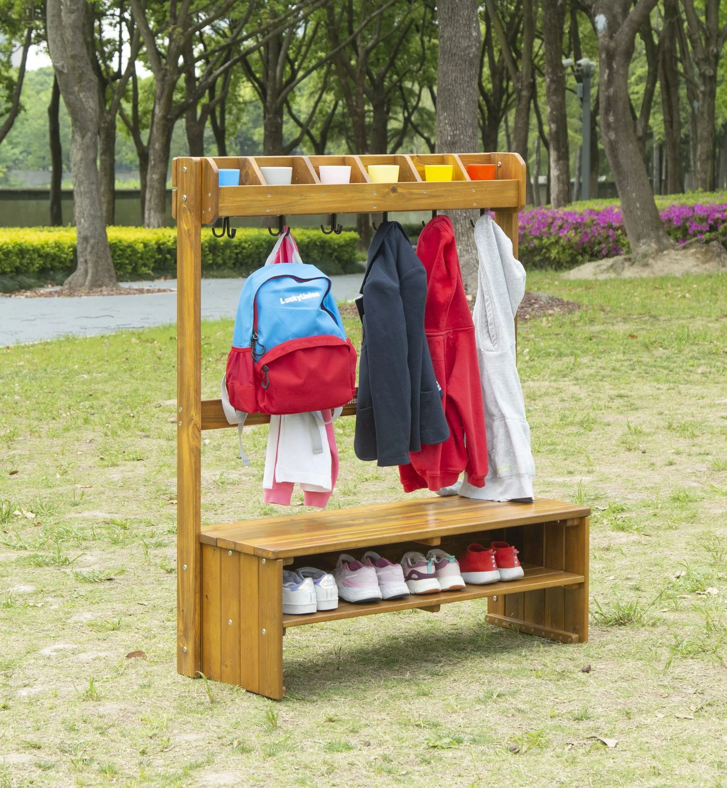 Wisdom Outdoor Garderobe für 6 Kinder