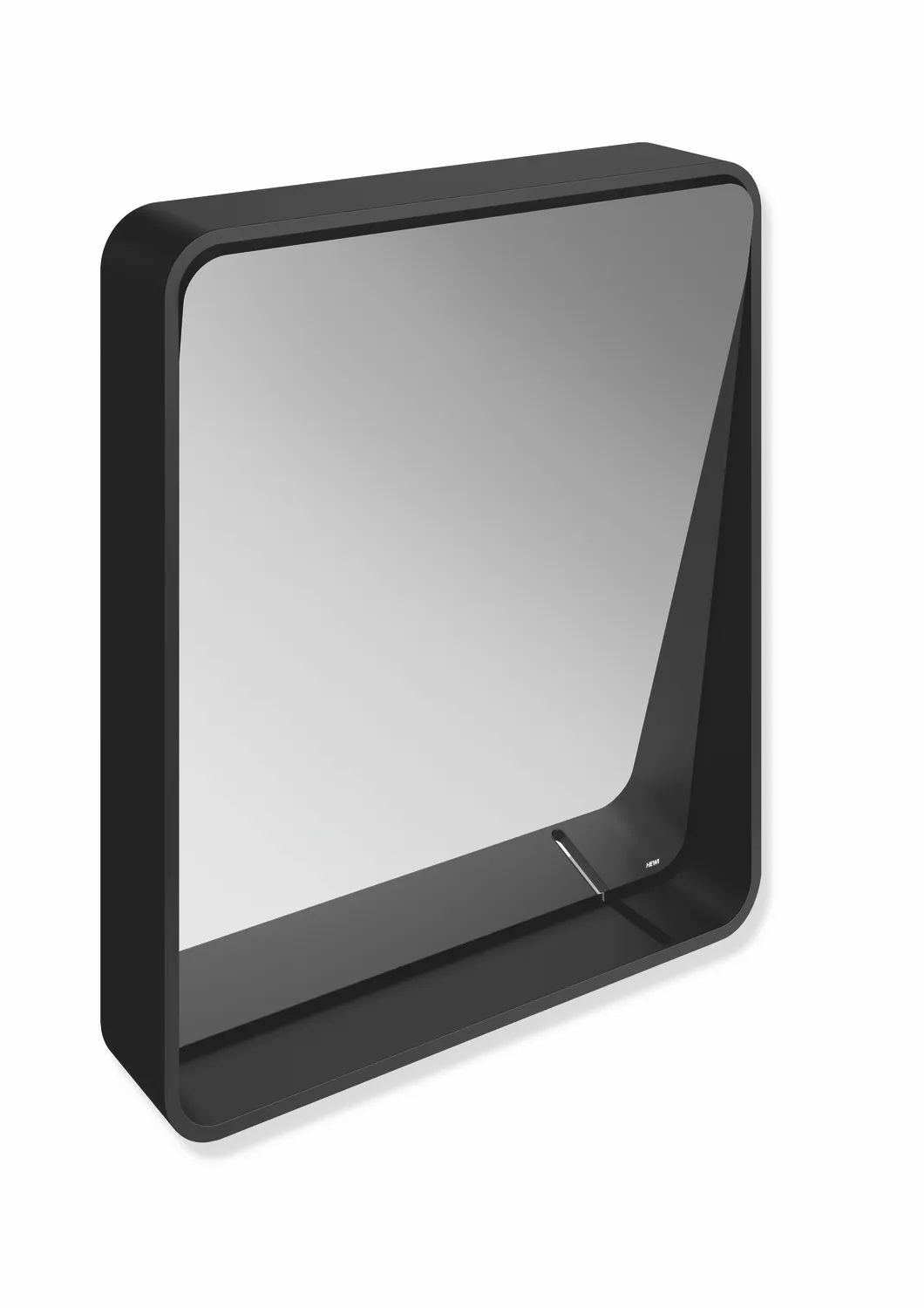 HEWI Spiegel „System 800“ in Schwarz tiefmatt