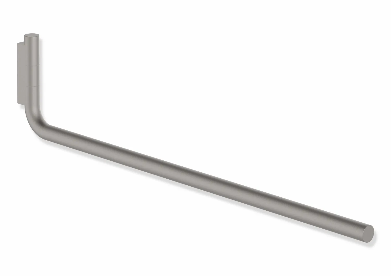 Handtuchhalter, Edelstahl, pulverbeschichtet, Länge 444 mm, Haltearmdurchmesser 15 mm, in Farbe DC (Schwarz tiefmatt)