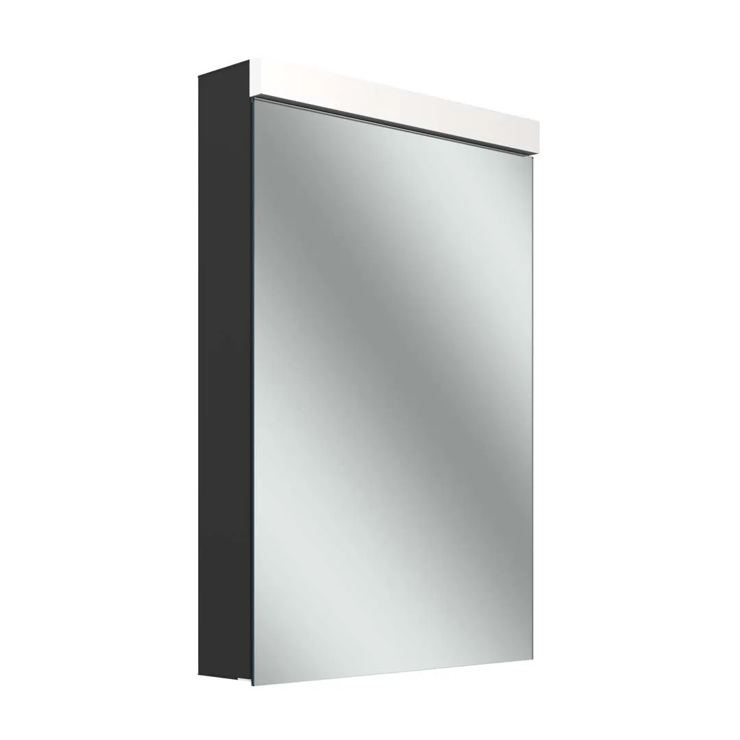 Schneider Spiegelschrank „LOWplusLED“ in schwarz matt