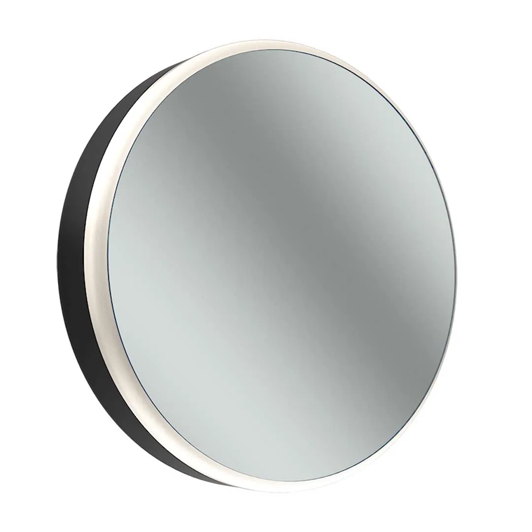 Schneider Spiegelschrank „LUNED2W“ in schwarz matt mit Spiegel-Rückwand