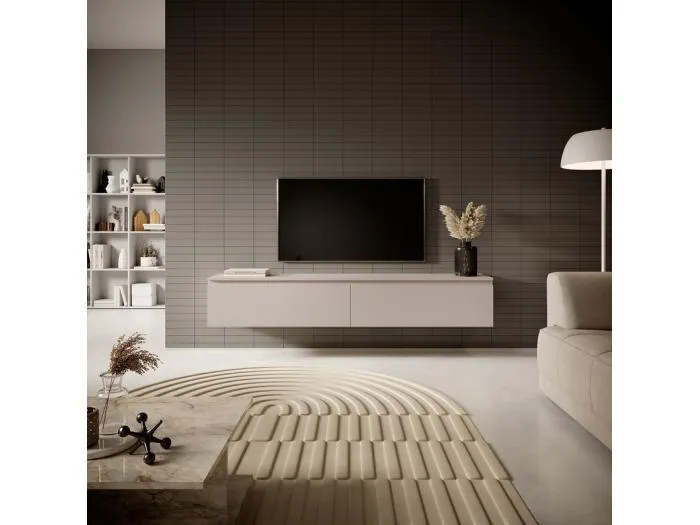 TV-Möbel - 175 cm - taupe (graubeige) - SENEY