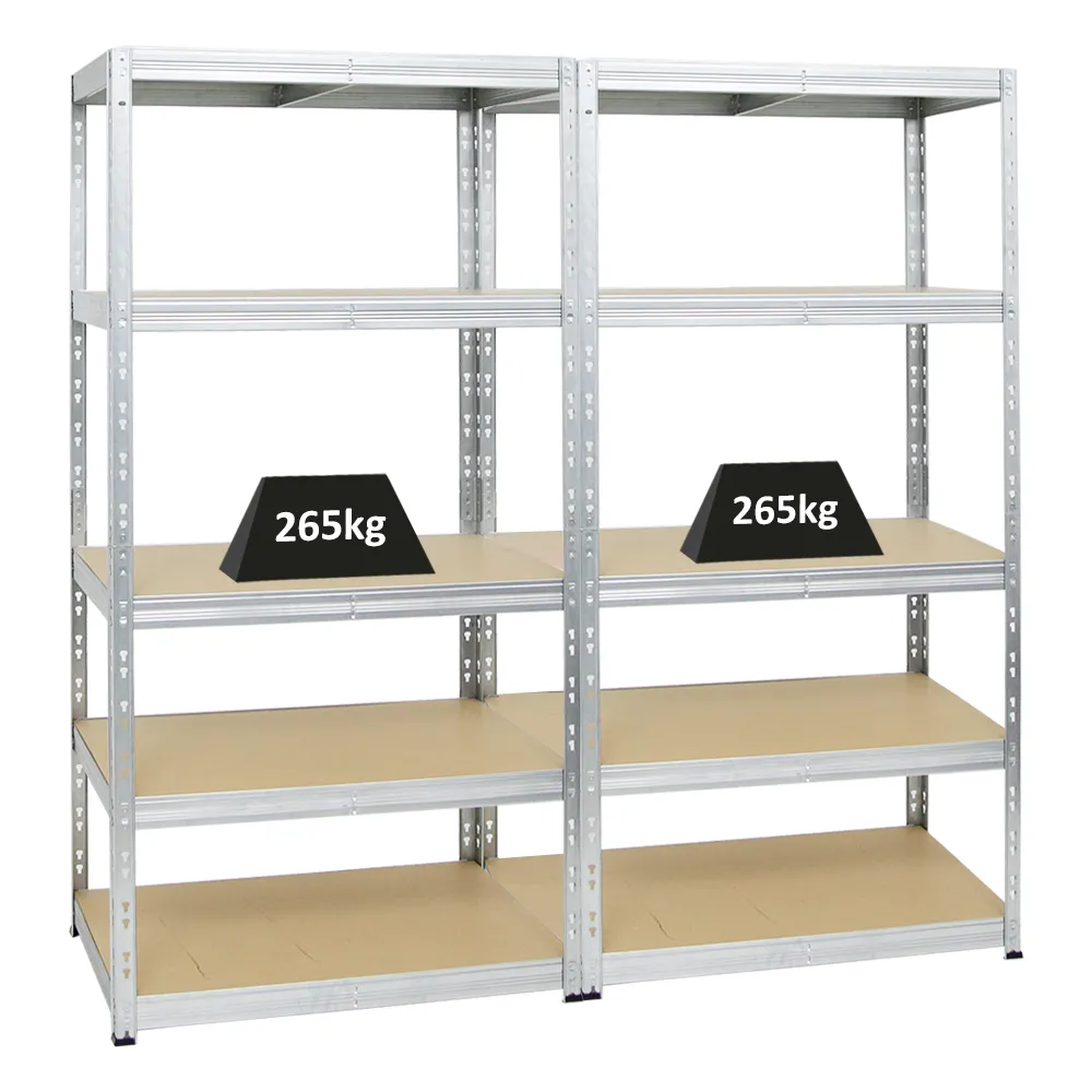 Mega Deal | 2x Schwerlastregal Tiger | HxBxT 180x90x60 cm |  Fachlast 265kg | Verzinkt