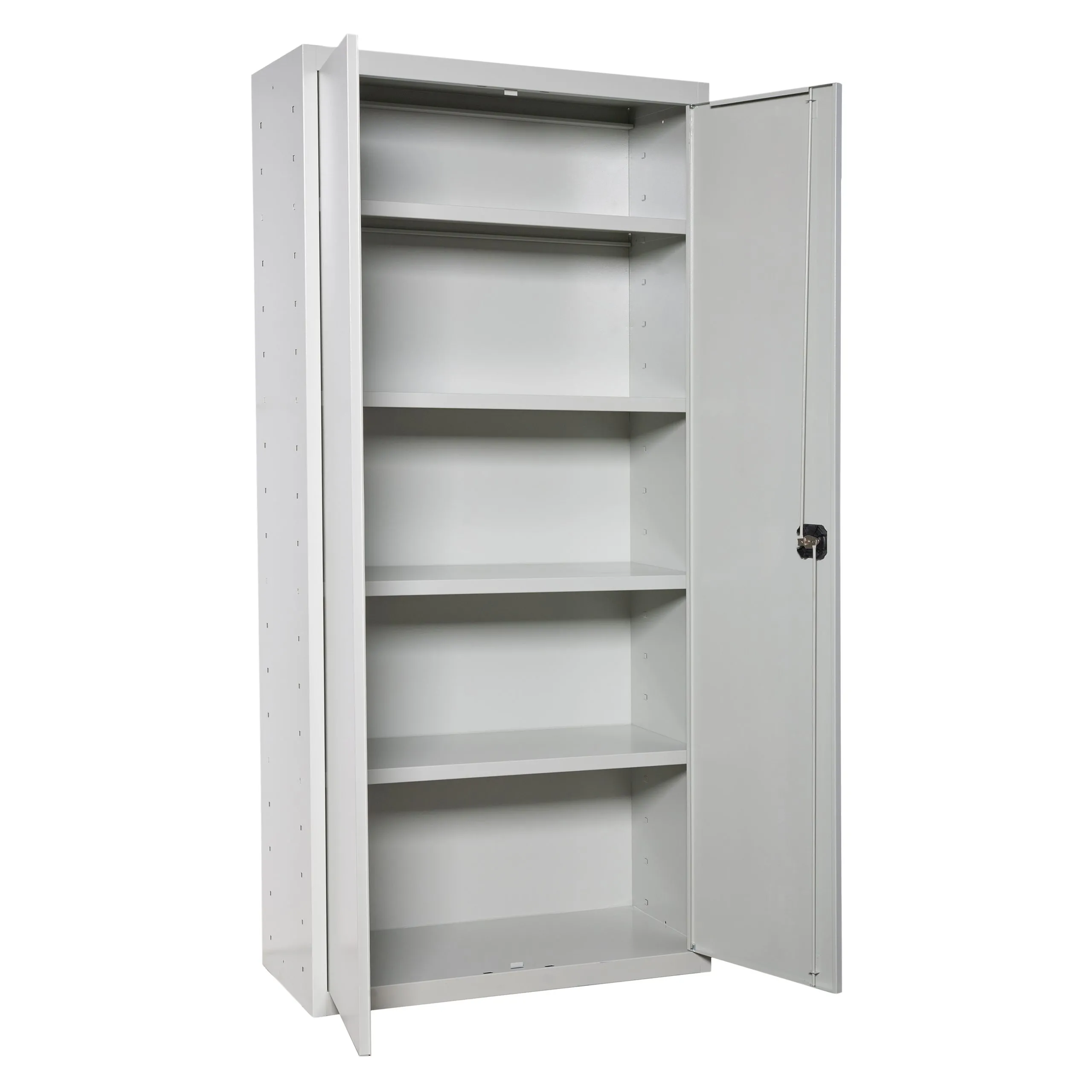 Stahlschrank AMEGO | HxBxT 180x100x40cm | 4x Fachboden | Grau-Grau