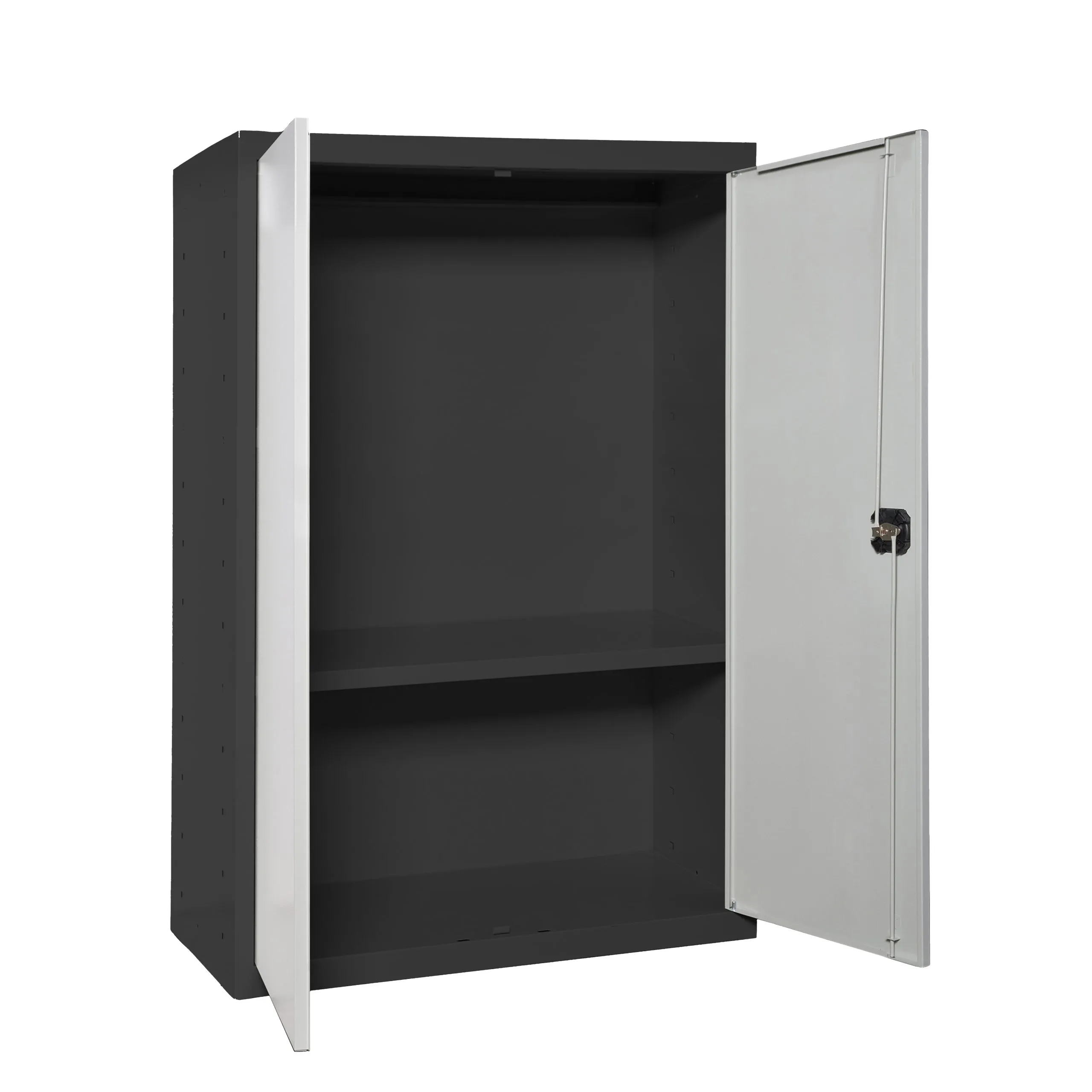 Stahlschrank AMEGO | HxBxT 90x80x40cm | 1x Fachboden | Grau-Anthrazit