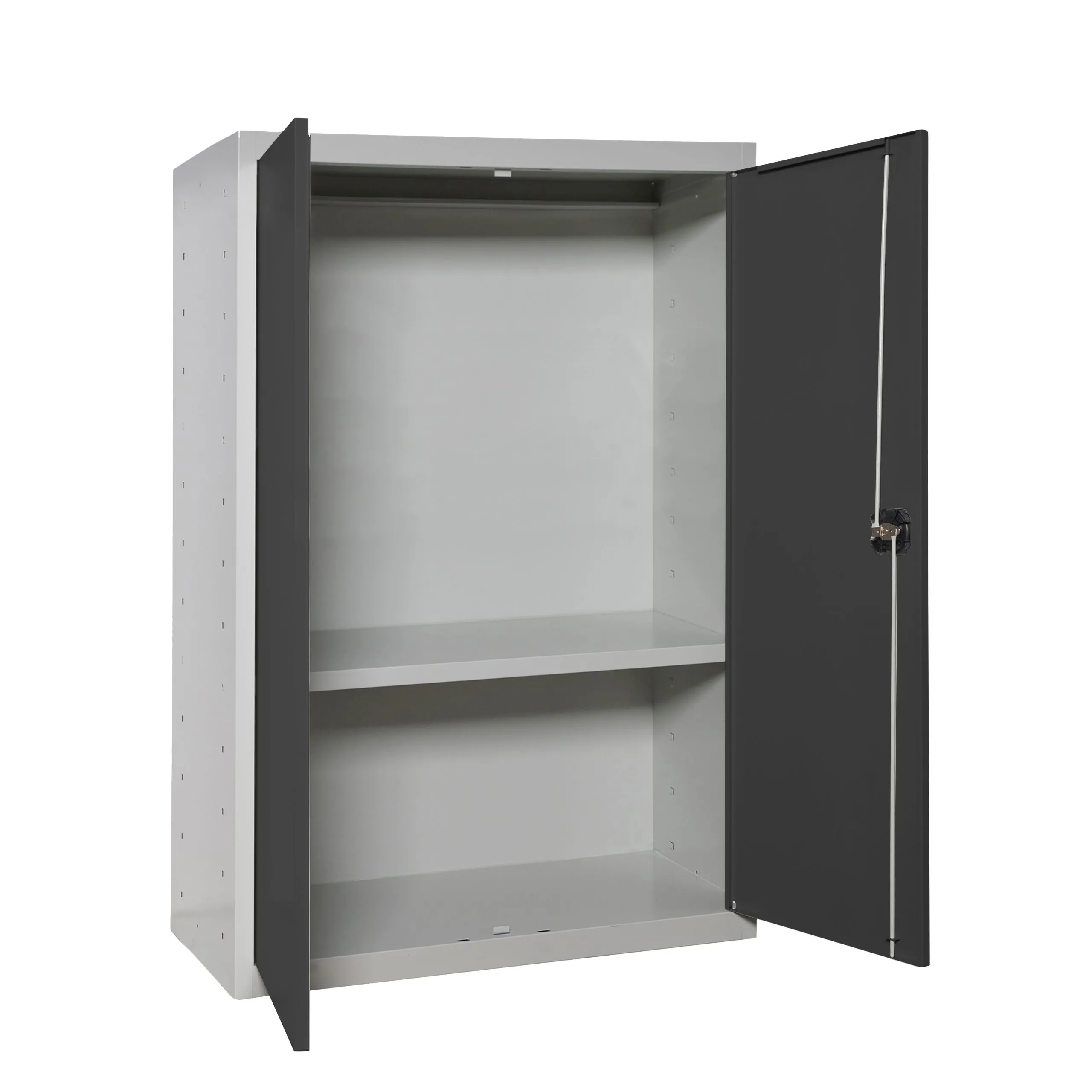 Stahlschrank AMEGO | HxBxT 90x80x40cm | 1x Fachboden | Anthrazit-Grau