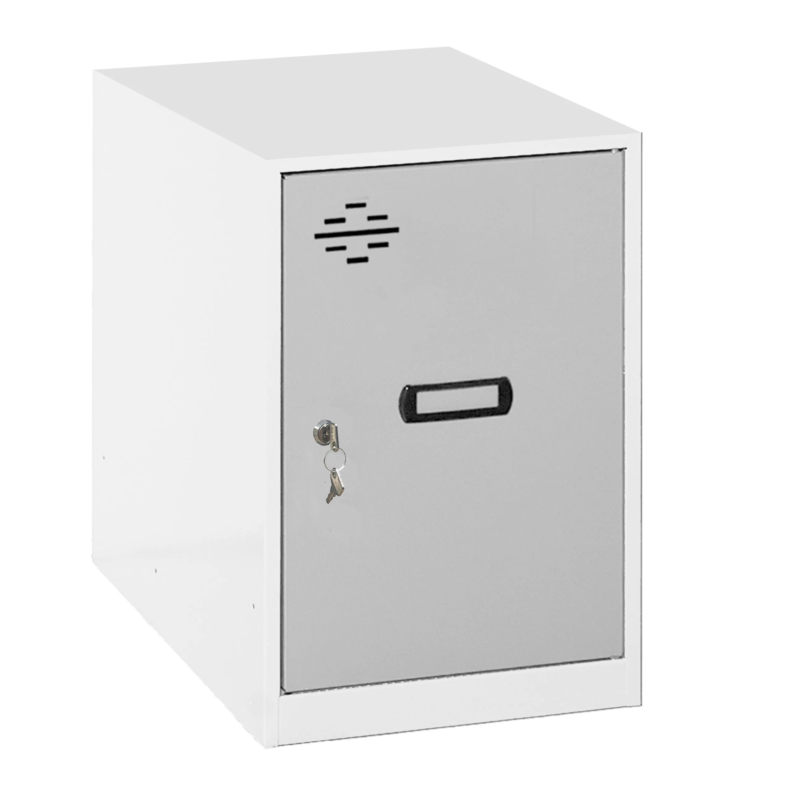 Schließfachwürfel AMEGO | HxBxT 47,5x30x50cm | Ohne Standfüße | Grau-Weiß