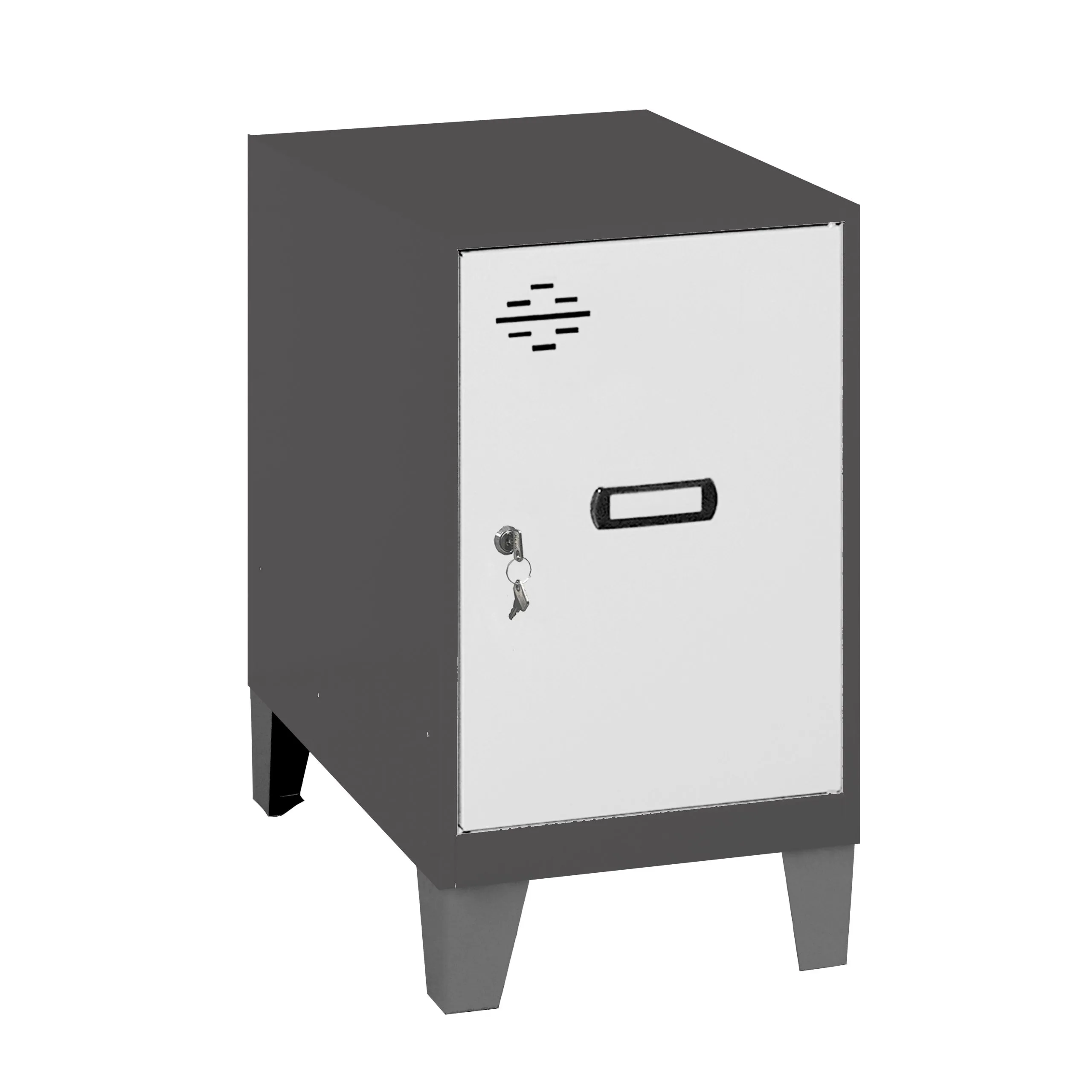 Schließfachwürfel AMEGO | HxBxT 57,5x30x50cm | Mit Standfüße | Grau-Anthrazit