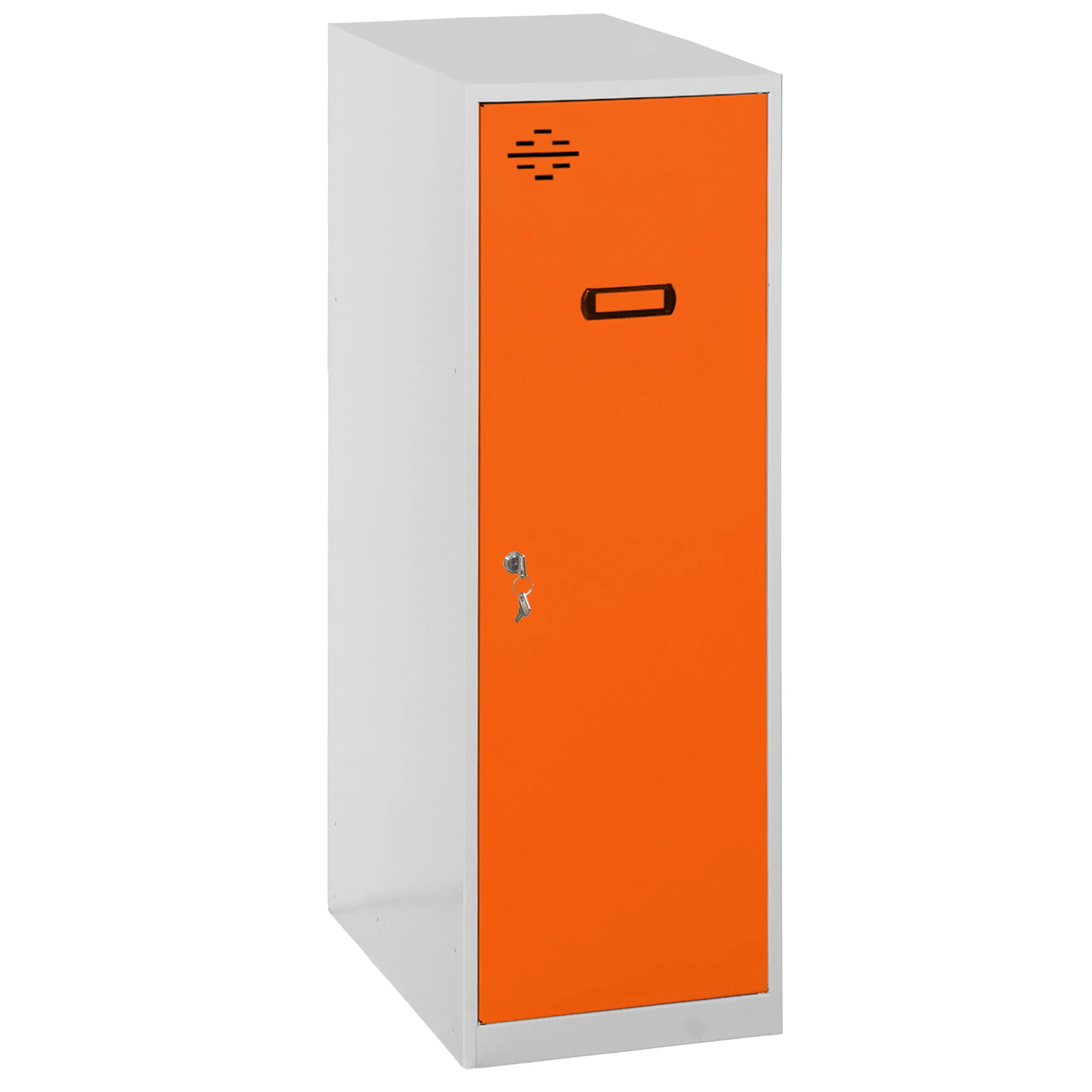 Schließfachwürfel AMEGO | HxBxT 91,5x30x50cm | Ohne Standfüße | Orange-Grau