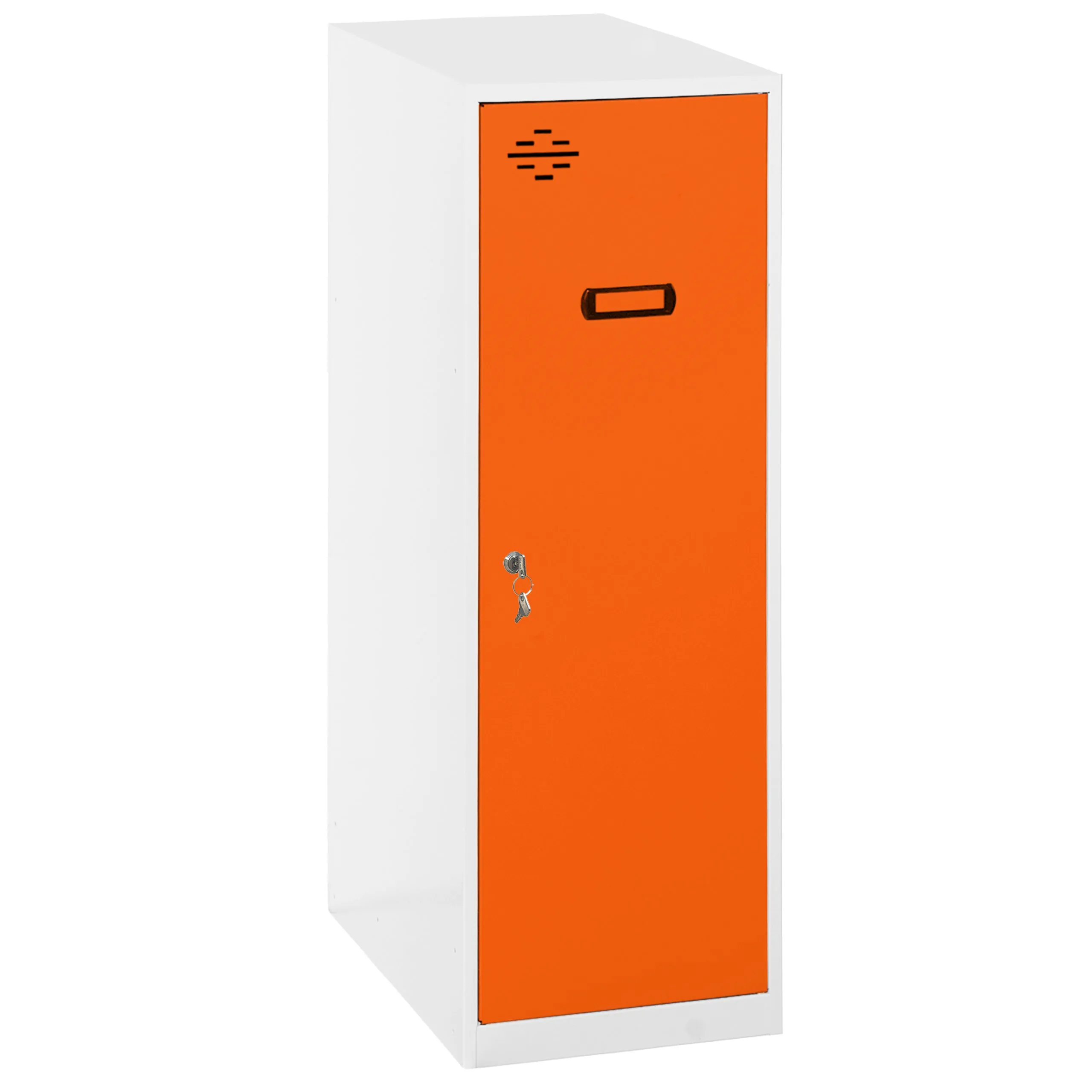 Schließfachwürfel AMEGO | HxBxT 91,5x30x50cm | Ohne Standfüße | Orange-Weiß