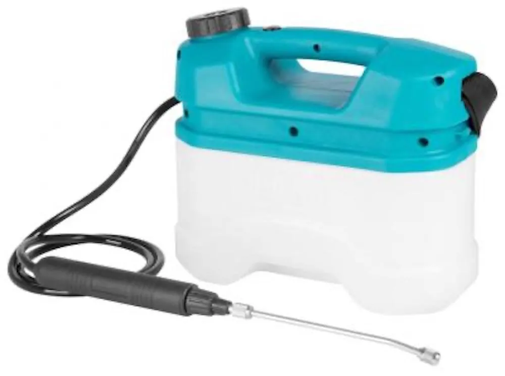 TOMMY 5 L Akku Drucksprühgerät | Li-Ion Batterie | USB-Kabel | 42,5 cm Sprühlanze | Unkrautspitze