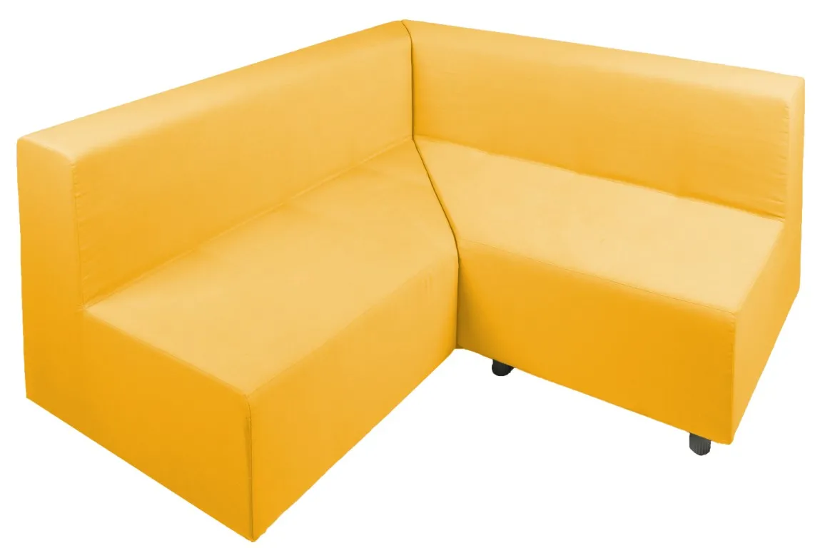 Relax! Möbelserie - Sitzecke mit Lehne, Kunstlederbezug schwer entflammbar