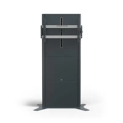 SMS Presence Floor - motorisch höhenverstellbarer Standfuß - Update 2021 - bis 98” | max. VESA 600x400 | Traglast 150kg | darkgrey
