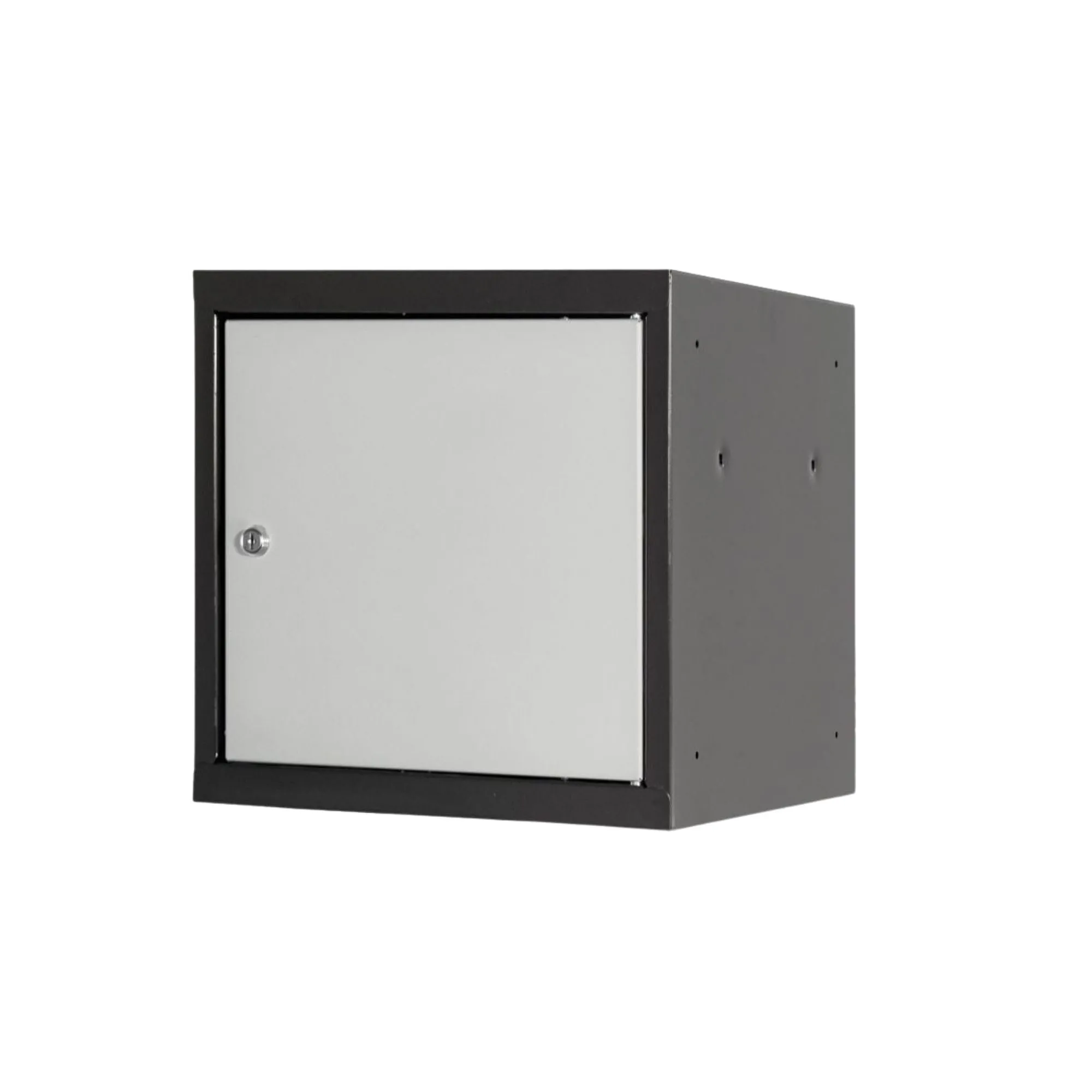 Schließfachwürfel Blocky mit Zylinderschloss + 2 Schlüssel | HxBxT 40x40x40cm | Anthrazit/Lichtgrau