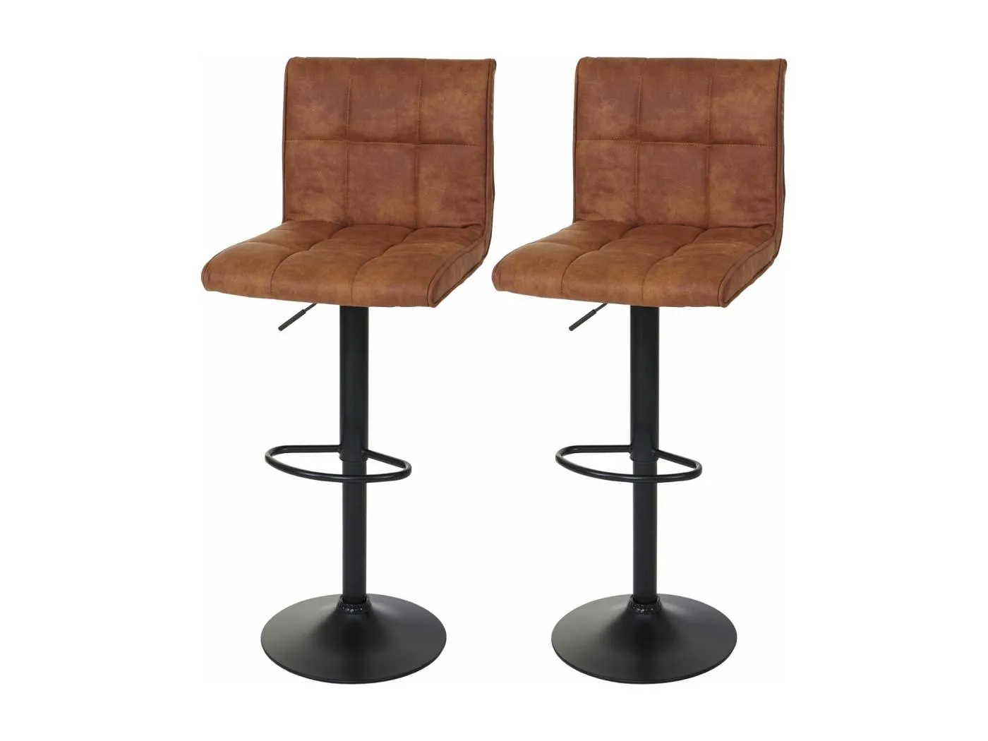 Barhocker MCW-B13 (2er-Set), Vintage hellbraun