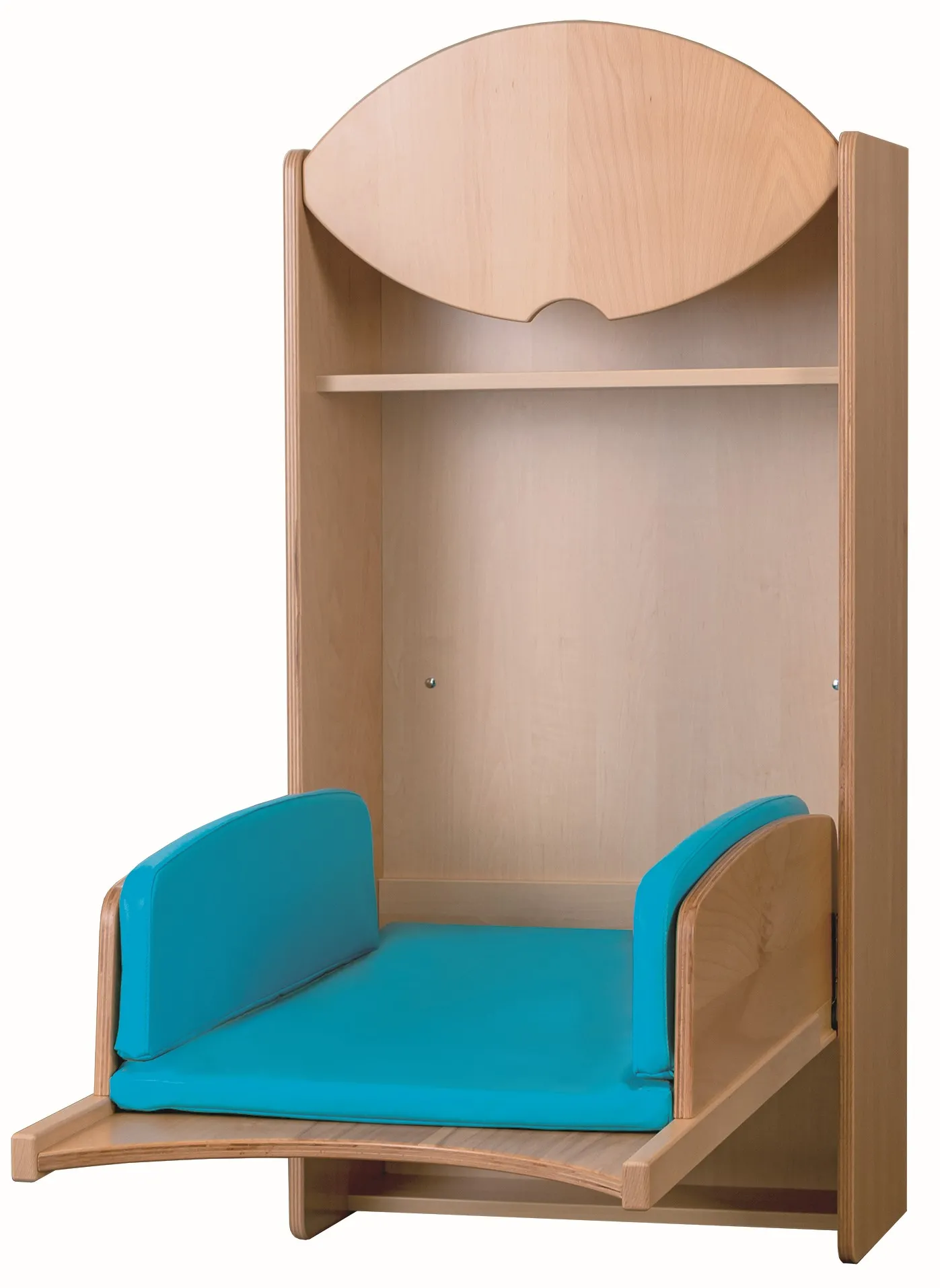 Wandwickelplatz mit Ablagefach und Kunstlederauflage